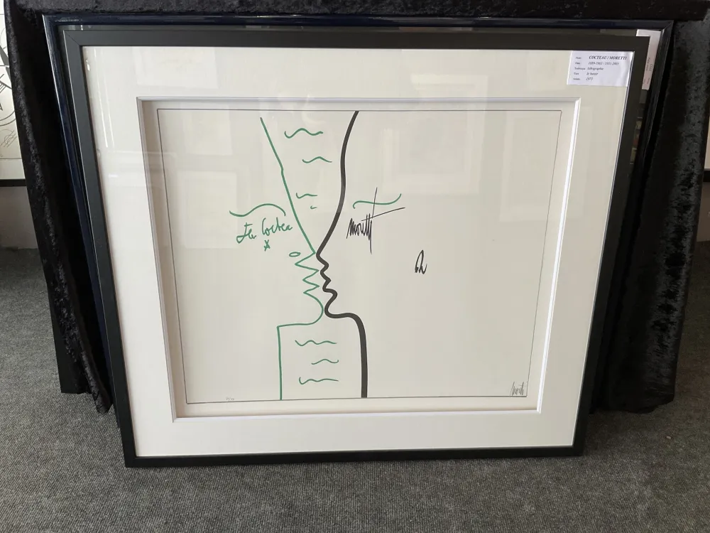 Lithograph Cocteau - Les lettres