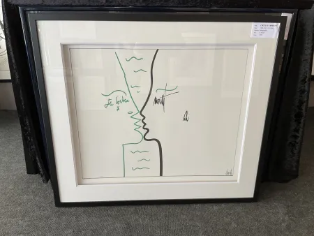 Lithograph Cocteau - Les lettres