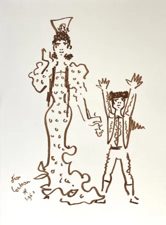 Lithograph Cocteau -  Lithographie originale