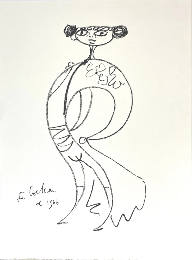 No Technical Cocteau - Lithographie originale