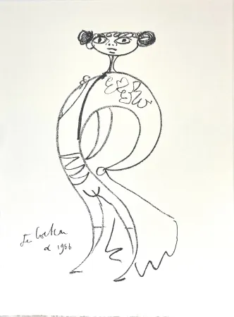 No Technical Cocteau - Lithographie originale