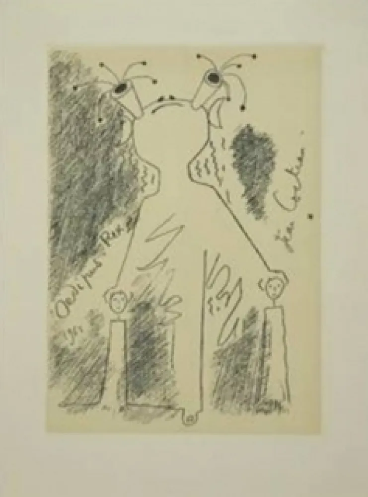 Etching And Aquatint Cocteau - Oedipe roi