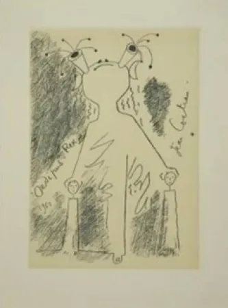 Etching And Aquatint Cocteau - Oedipe roi