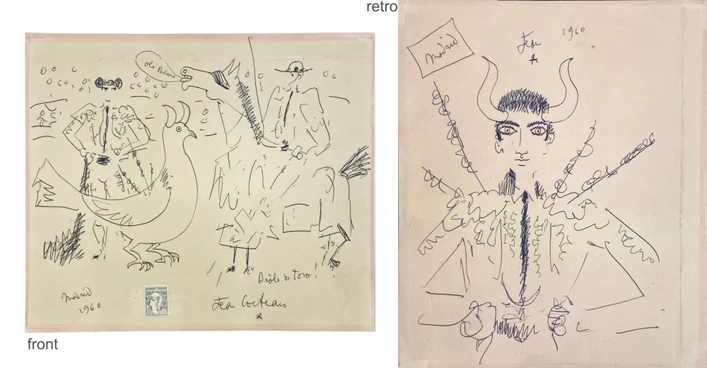 No Technical Cocteau - OLE PALOMA, ORIGINAL DRAWING