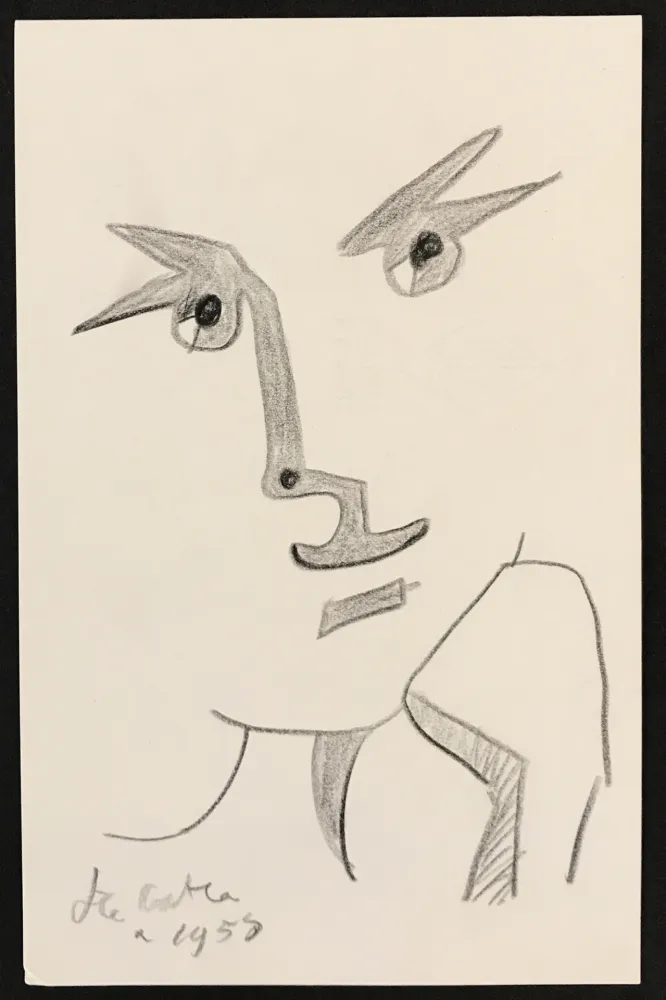 No Technical Cocteau - Portrait with Hand to Chin