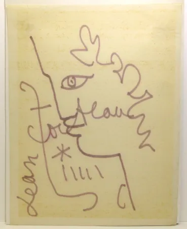 No Technical Cocteau - Profil d'Ephèbe. Dessin