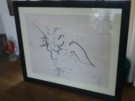 No Technical Cocteau - Tête de licorne ,1947