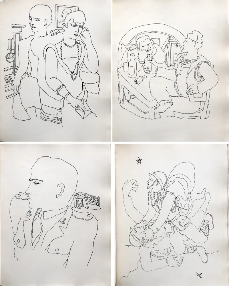 Illustrated Book Cocteau - THOMAS L'IMPOSTEUR. Histoire et Dessins par Jean Cocteau (1927)