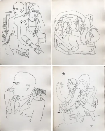 Illustrated Book Cocteau - THOMAS L'IMPOSTEUR. Histoire et Dessins par Jean Cocteau (1927)