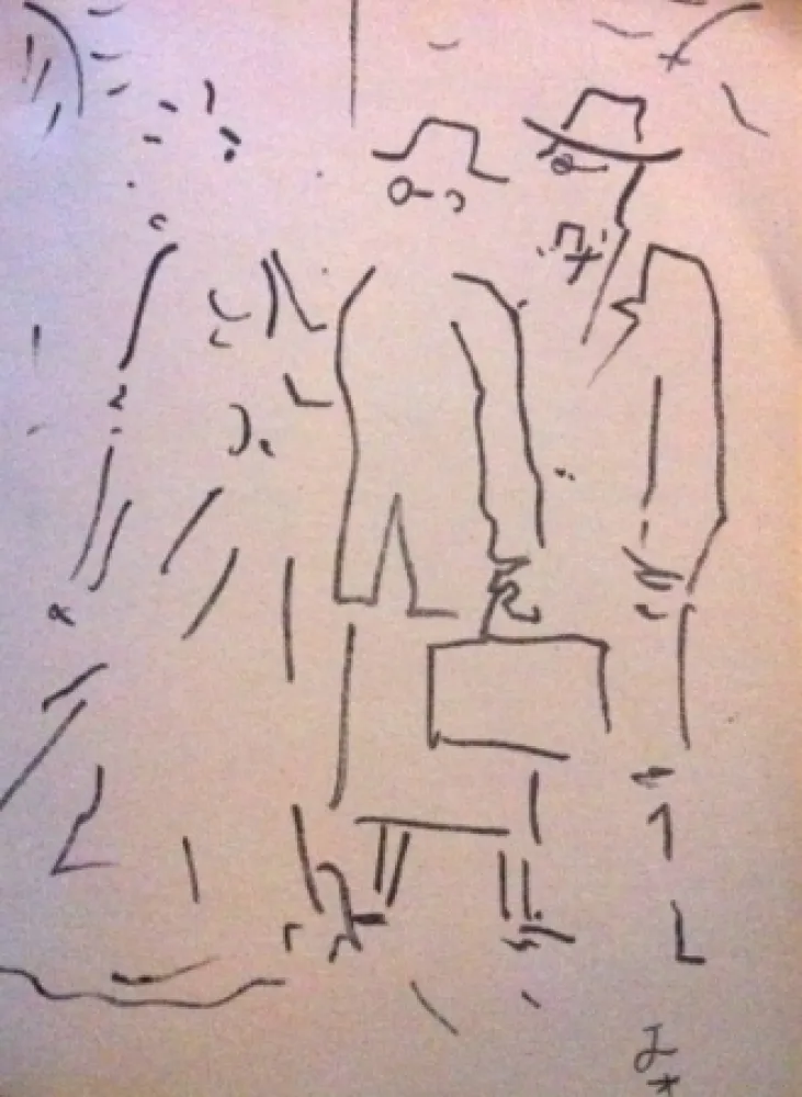 Lithograph Cocteau - Tramway nommé désir