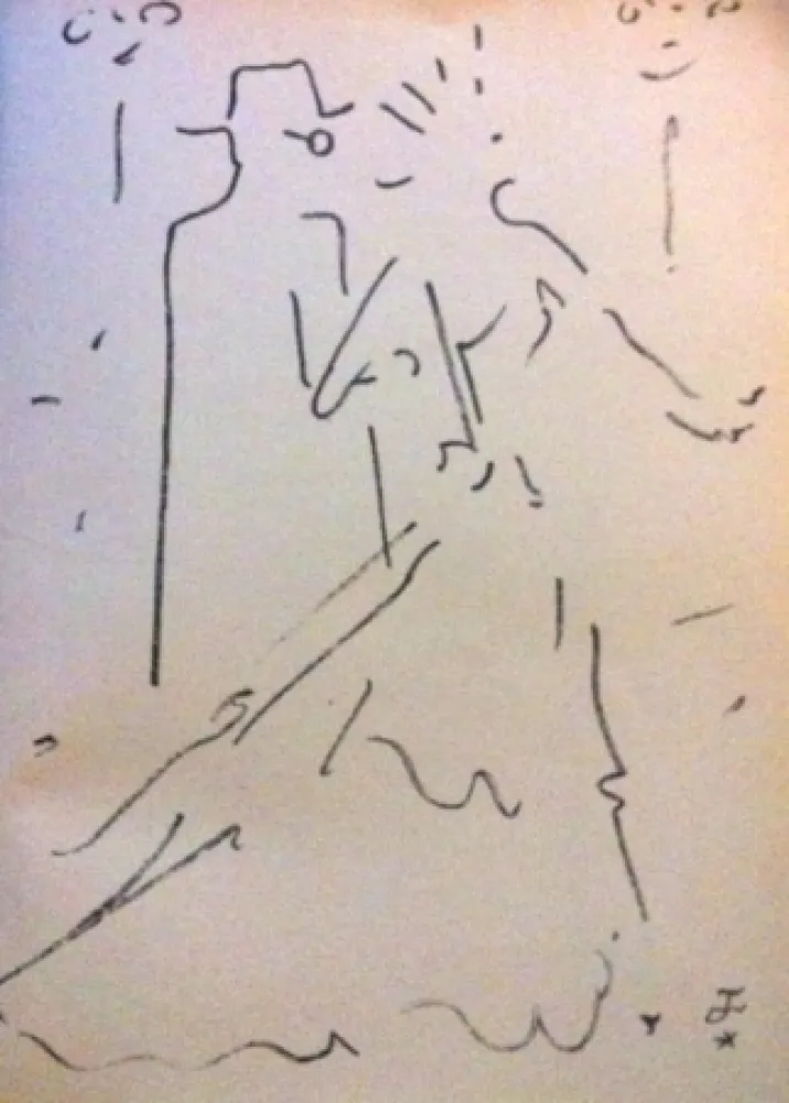 Lithograph Cocteau - Tramway nommé désir