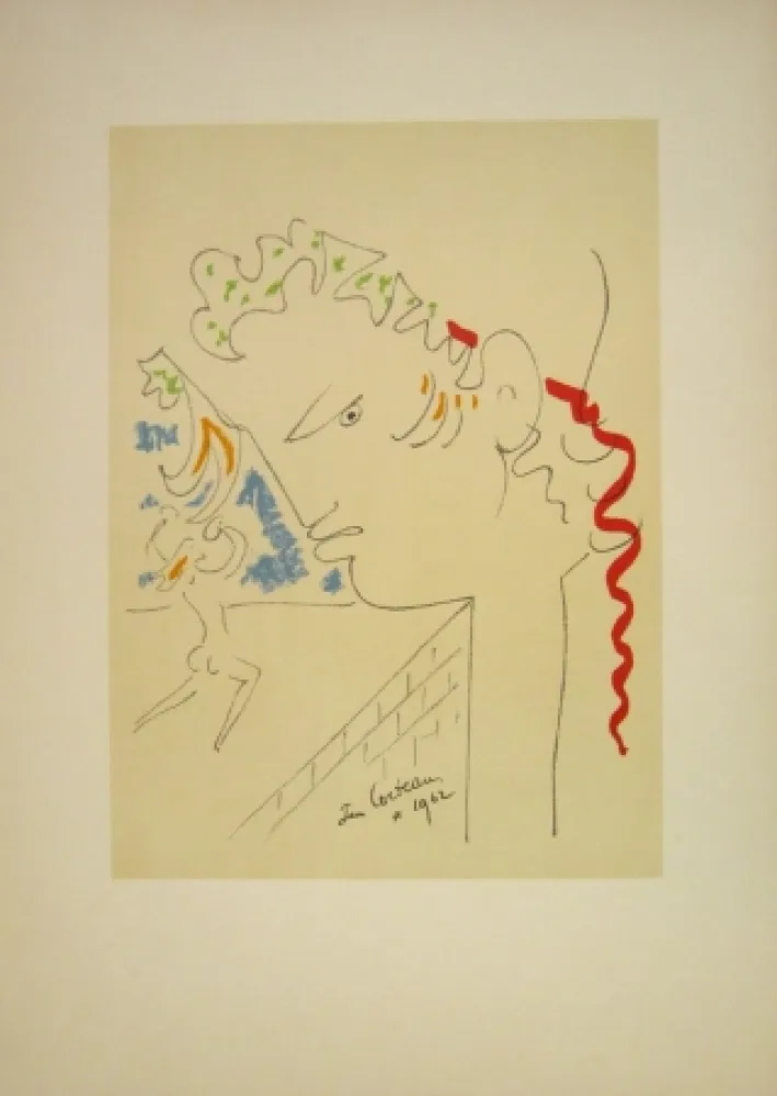 Lithograph Cocteau - Untitled