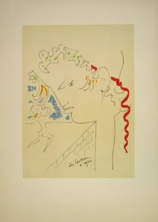 Lithograph Cocteau - Untitled