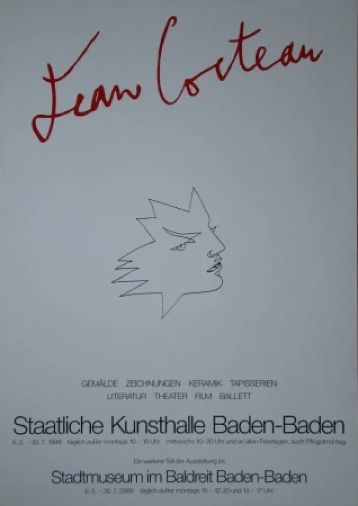 Poster Cocteau - Visage