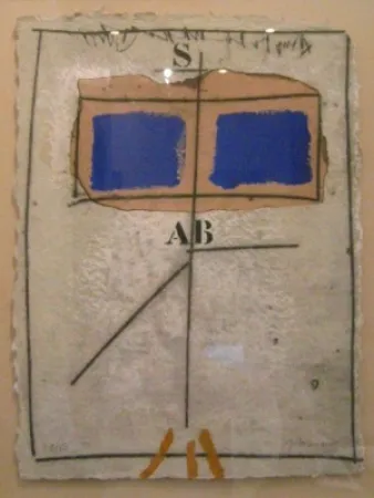 Etching Coignard - 1051 Deux Bleus S Rouge