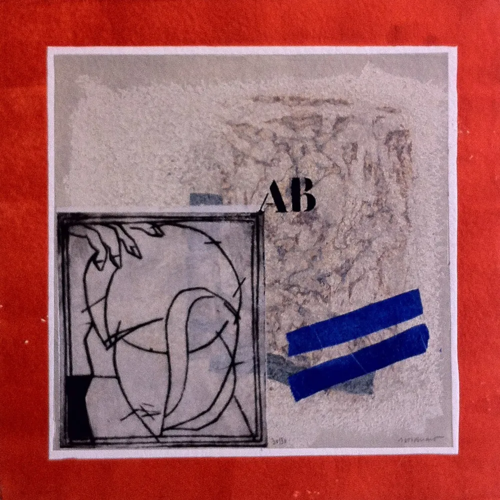 Etching Coignard - Personnage au Rouge 