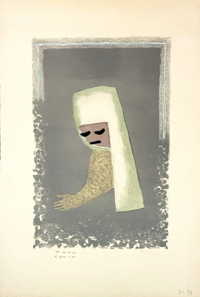 Lithograph Colin - La Charité