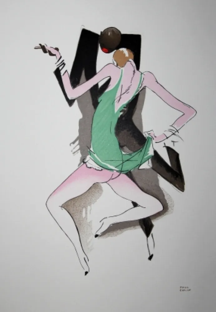 Lithograph Colin - LE TUMULTE NOIR / BLACK THUNDER - 1927 