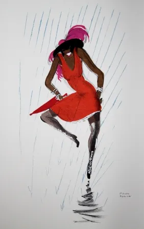 Lithograph Colin - LE TUMULTE NOIR / BLACK THUNDER - 1927