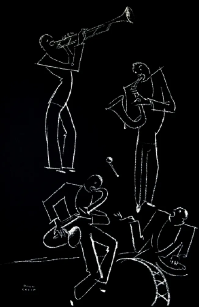 Lithograph Colin - LE TUMULTE NOIR / BLACK THUNDER - 1927