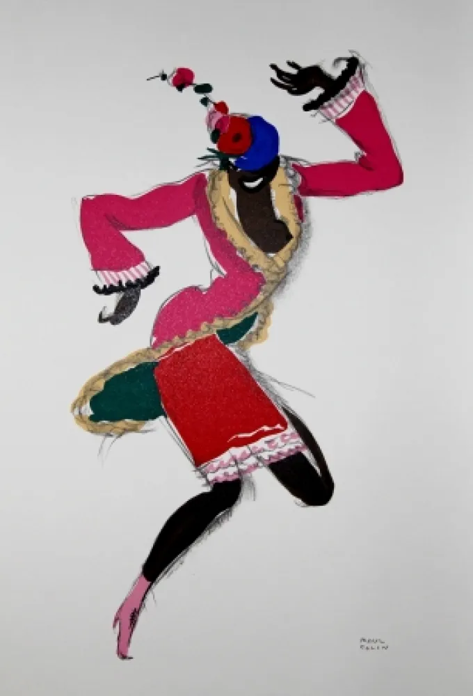 Lithograph Colin - LE TUMULTE NOIR / BLACK THUNDER - Joséphine Baker - 1927