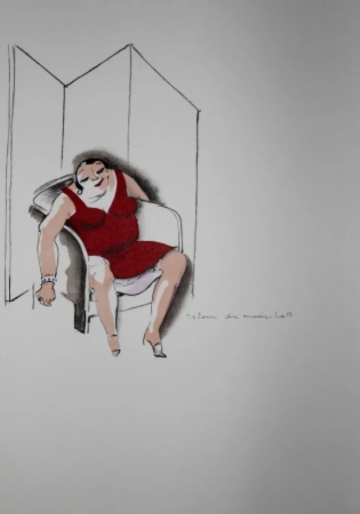 Lithograph Colin - LE TUMULTE NOIR / BLACK THUNDER - Joséphine Baker - 1927