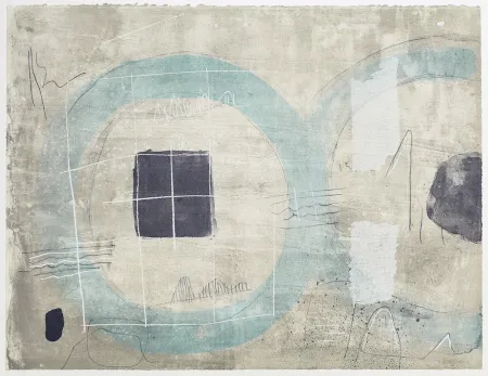 Lithograph Coll - Cercle Blue