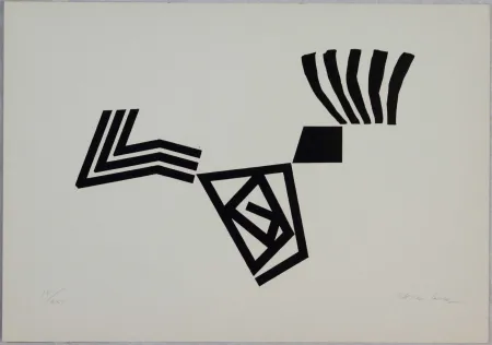 Lithograph Colla - Untiled