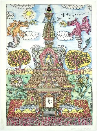 Screenprint Combas - Composition