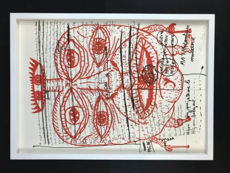 Lithograph Combas - Feu №2