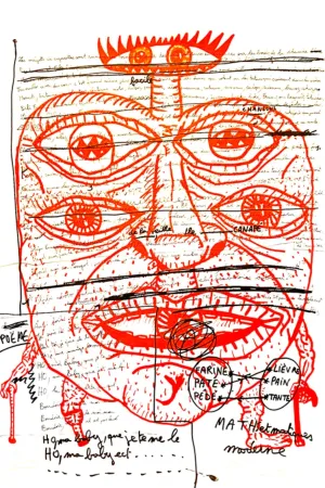 Lithograph Combas - Feu №2