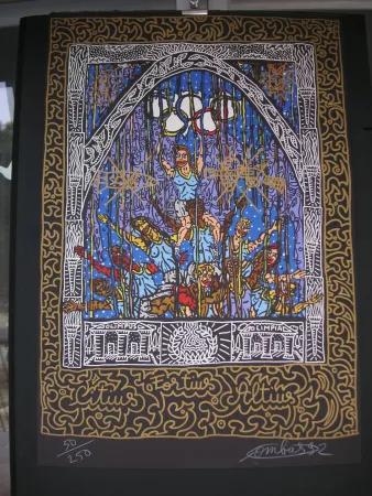 Lithograph Combas - JO BARCELONA