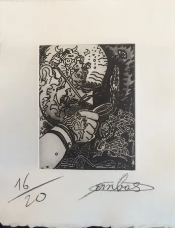 Etching And Aquatint Combas - La sagesse des abeilles