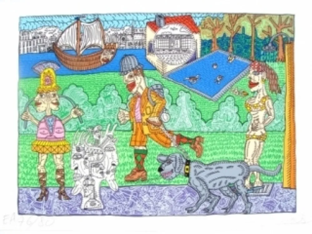 Screenprint Combas - Paris