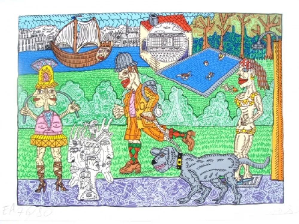 Screenprint Combas - Paris