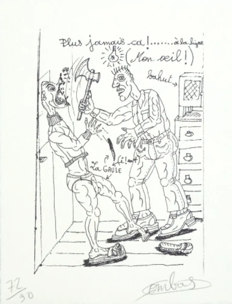 Lithograph Combas - Plus jamais ça !
