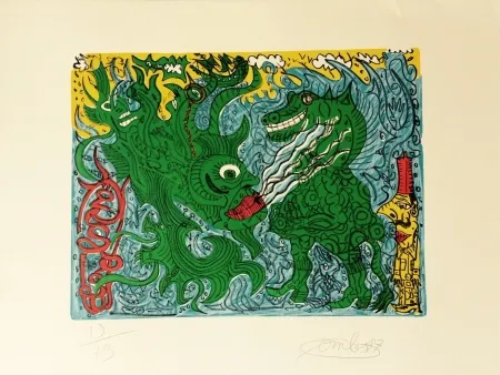 Lithograph Combas - Sans titre, 1997