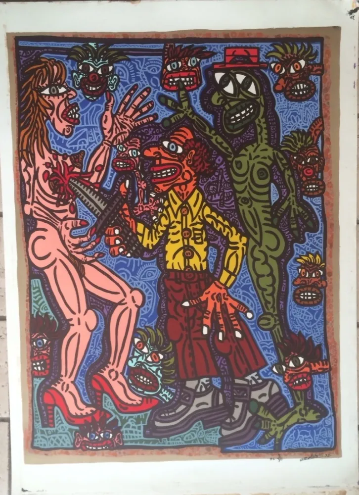 Lithograph Combas - Sans titre