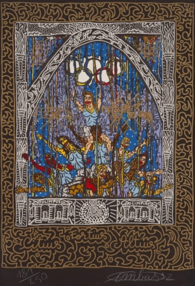 Lithograph Combas - Suite Olympic