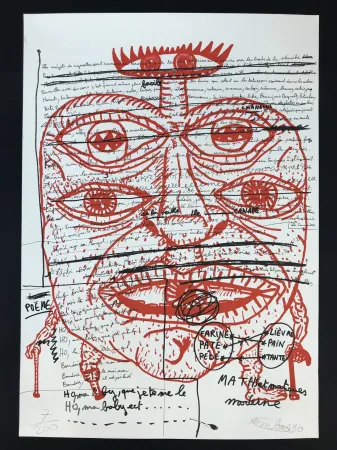 Lithograph Combas - Untitled