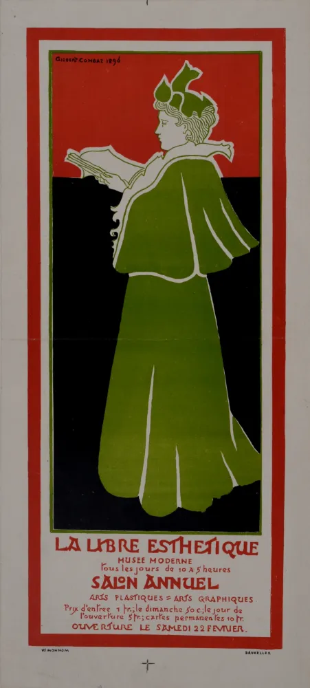 Poster Combaz - La libre Esthétique. 1896