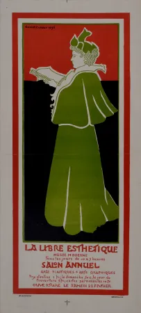 Poster Combaz - La libre Esthétique. 1896