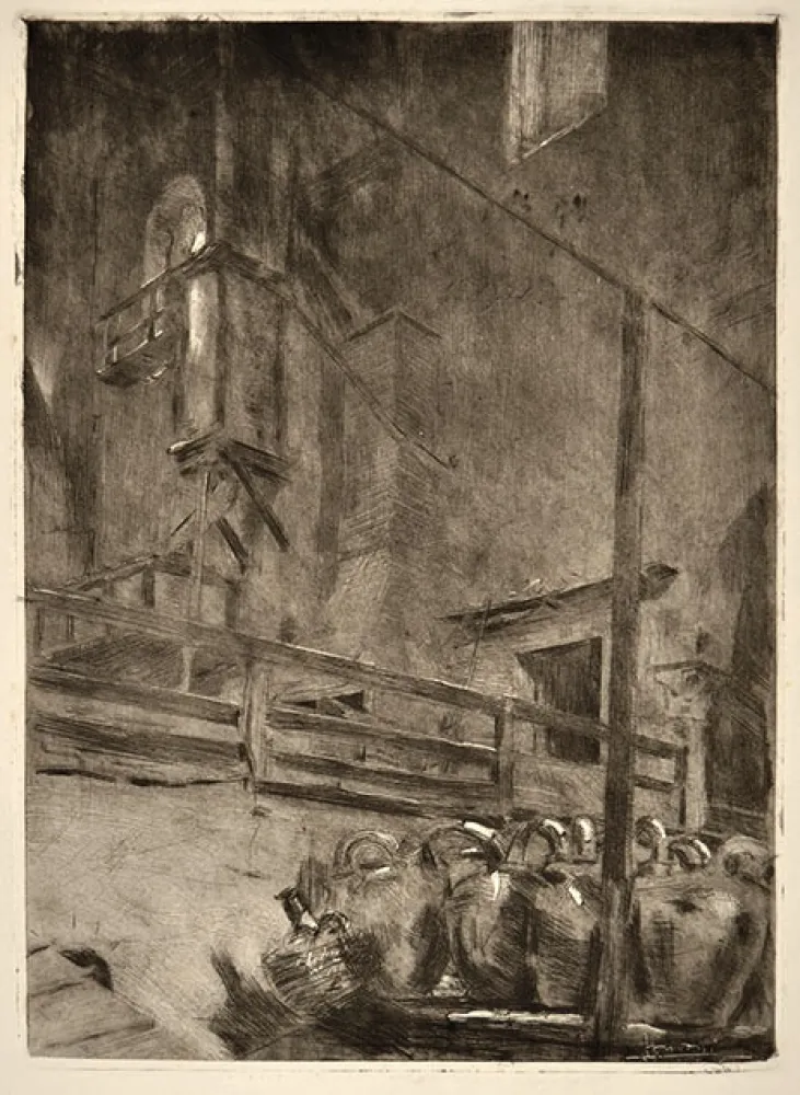 Engraving Conconi - LA CASA DEL MAGO (THE HOUSE OF THE MAGICIAN)