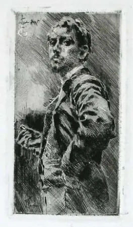 Etching Conconi - RITRATTO DI LUIGI ARRIGONI (Portrait of Luigi Arrigoni) 