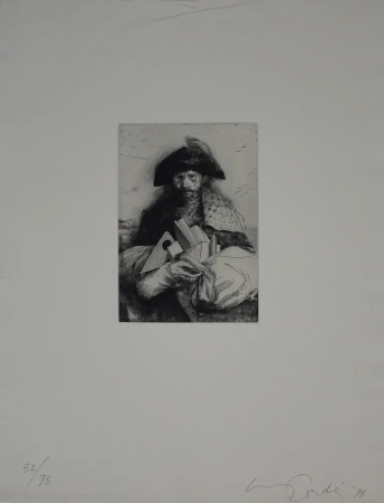 Etching Condé - Caminante