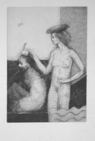 Etching And Aquatint Condé - Sans titre 2 