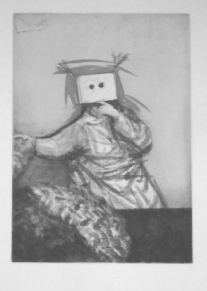 Etching And Aquatint Condé -  Sans titre 3 