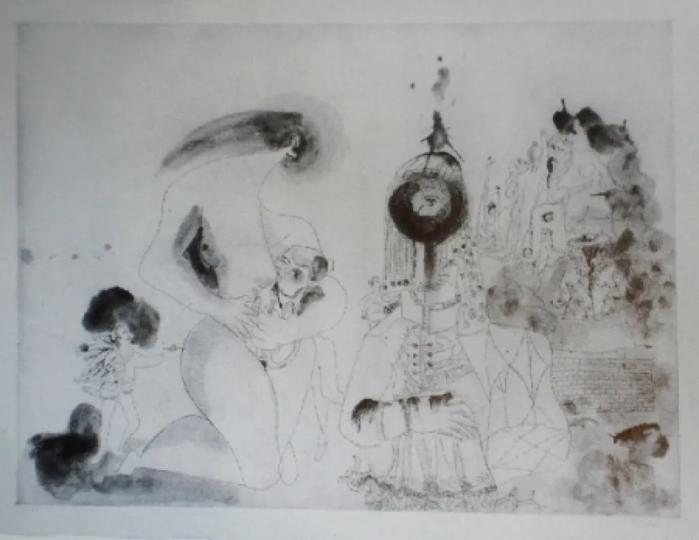 Etching And Aquatint Condo -  More sketches of Spain-For Miles Davis 12 