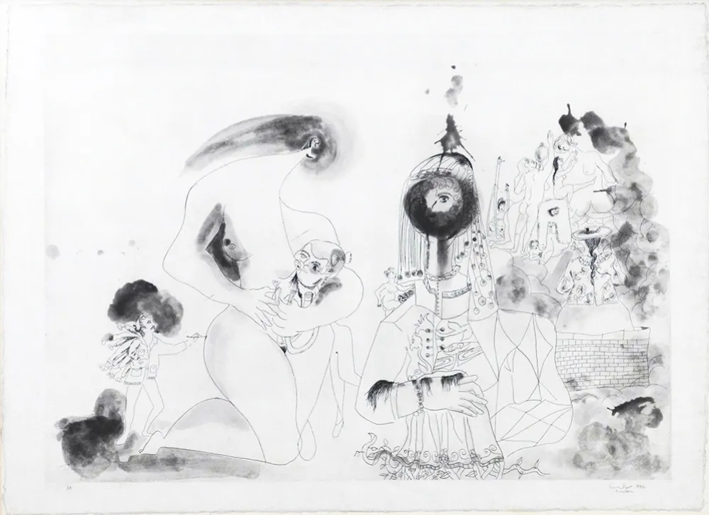 Engraving Condo - More sketches of Spain- For Miles Davis