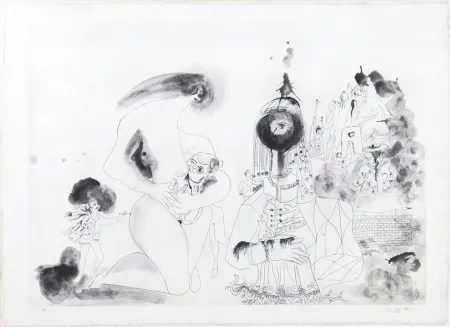 Engraving Condo - More sketches of Spain- For Miles Davis